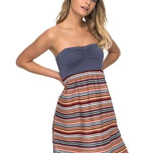ROXY OCEAN ROMANCE STRAPLESS DRESS